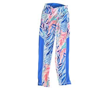 Lilly Pulitzer Luxletic Leggings Womens XXS Blue Pink Activewear Yoga Pants